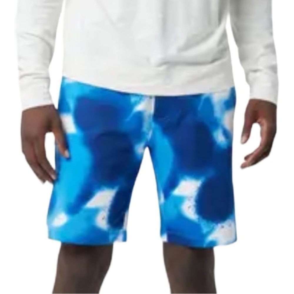 Good Man‎ Brand Flex Pro Jersey Stretch Shorts Blue Print XL NWT